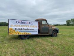 Sunflower banner truck