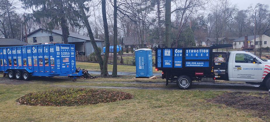 Dumpster-Truck-&-Portajohn