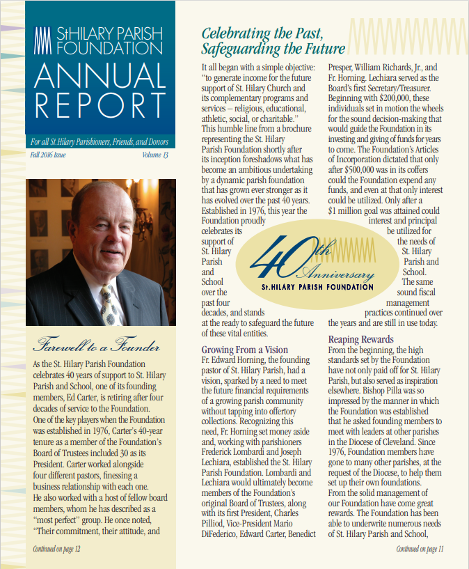 st-hilary-parish-foundation-annual-reports